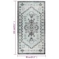 vidaXL Alfombra de exterior tejido plano verde y gris 80x150 cm vidaXL Alfombra de exterior tejido plano verde y gris 80x150 cm