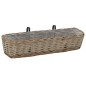 vidaXL Jardinera de balcón 2 uds mimbre con forro de PE 80 cm vidaXL Jardinera de balcón 2 uds mimbre con forro de PE 80 cm