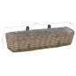vidaXL Jardinera de balcón 2 uds mimbre con forro de PE 80 cm vidaXL Jardinera de balcón 2 uds mimbre con forro de PE 80 cm