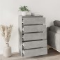 vidaXL Cajonera de madera contrachapada gris hormigón 60x36x103 cm vidaXL Cajonera de madera contrachapada gris hormigón 60x36x103 cm