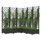vidaXL Jardinera con enrejado PP negro 120x120x121,5 cm vidaXL Jardinera con enrejado PP negro 120x120x121,5 cm