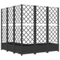 vidaXL Jardinera con enrejado PP negro 120x120x121,5 cm vidaXL Jardinera con enrejado PP negro 120x120x121,5 cm