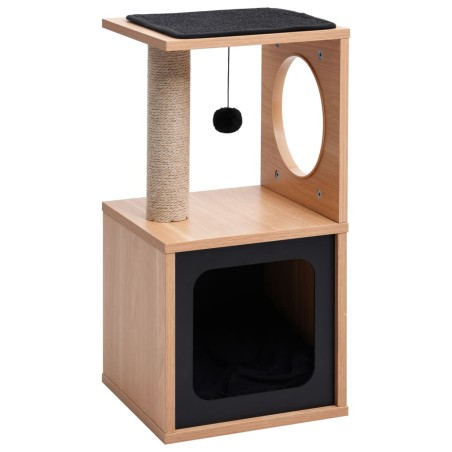 vidaXL Rascador para gatos con alfombra rascadora de sisal 60 cm