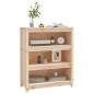 vidaXL Estantería madera maciza de pino 80x35x68 cm