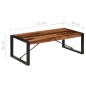 vidaXL Mesa de centro 120x60x40 cm madera maciza de sheesham vidaXL Mesa de centro 120x60x40 cm madera maciza de sheesham