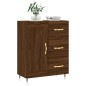vidaXL Aparador de madera de ingeniería marrón roble 69,5x34x90 cm vidaXL Aparador de madera de ingeniería marrón roble 69,5x34x90 cm