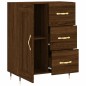 vidaXL Aparador de madera de ingeniería marrón roble 69,5x34x90 cm vidaXL Aparador de madera de ingeniería marrón roble 69,5x34x90 cm