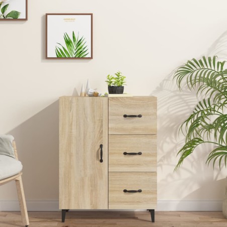 vidaXL Aparador de madera de ingeniería roble Sonoma 69,5x34x90 cm