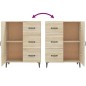 vidaXL Aparador de madera de ingeniería roble Sonoma 69,5x34x90 cm vidaXL Aparador de madera de ingeniería roble Sonoma 69,5x34x90 cm