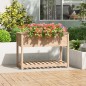 vidaXL Jardinera con estante de madera maciza de pino 111,5x54x81 cm vidaXL Jardinera con estante de madera maciza de pino 111,5x54x81 cm