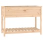 vidaXL Jardinera con estante de madera maciza de pino 111,5x54x81 cm vidaXL Jardinera con estante de madera maciza de pino 111,5x54x81 cm
