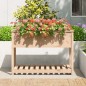 vidaXL Jardinera con estante de madera maciza de pino 111,5x54x81 cm vidaXL Jardinera con estante de madera maciza de pino 111,5x54x81 cm