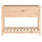 vidaXL Jardinera con estante de madera maciza de pino 111,5x54x81 cm vidaXL Jardinera con estante de madera maciza de pino 111,5x54x81 cm