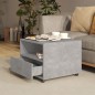 vidaXL Mesa de centro madera contrachapada gris hormigón 55x55x40 cm vidaXL Mesa de centro madera contrachapada gris hormigón 55x55x40 cm