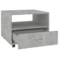 vidaXL Mesa de centro madera contrachapada gris hormigón 55x55x40 cm vidaXL Mesa de centro madera contrachapada gris hormigón 55x55x40 cm