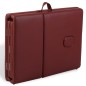 Mesa camilla de masaje de madera plegable de cuatro cuerpos rojos Mesa camilla de masaje de madera plegable de cuatro cuerpos rojos
