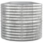 vidaXL Jardinera arriate acero recubrimiento polvo plata 440x80x68 cm vidaXL Jardinera arriate acero recubrimiento polvo plata 440x80x68 cm