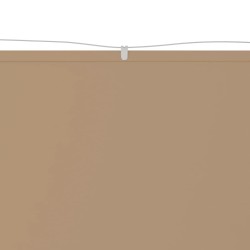 vidaXL Toldo vertical tela oxford gris taupé 100x600 cm