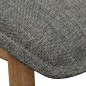 vidaXL Sillas de comedor 4 uds tela gris claro y madera maciza roble vidaXL Sillas de comedor 4 uds tela gris claro y madera maciza roble