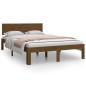 vidaXL Estructura de cama madera maciza marrón 120x190 cm vidaXL Estructura de cama madera maciza marrón 120x190 cm