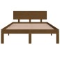 vidaXL Estructura de cama madera maciza marrón 120x190 cm vidaXL Estructura de cama madera maciza marrón 120x190 cm