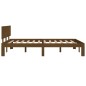 vidaXL Estructura de cama madera maciza marrón 120x190 cm vidaXL Estructura de cama madera maciza marrón 120x190 cm