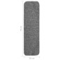 vidaXL Alfombrillas de escalera 15 uds gris rectangular 75x20 cm vidaXL Alfombrillas de escalera 15 uds gris rectangular 75x20 cm