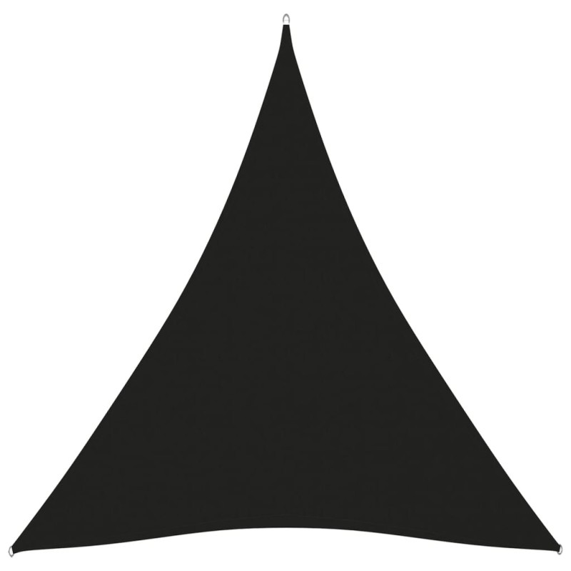 vidaXL Toldo de vela triangular tela Oxford negro 5x7x7 m vidaXL Toldo de vela triangular tela Oxford negro 5x7x7 m