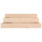vidaXL Jardinera de madera maciza de pino 78x78x27 cm