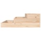 vidaXL Jardinera de madera maciza de pino 78x78x27 cm