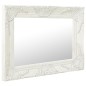 vidaXL Espejo de pared estilo barroco blanco 50x40 cm vidaXL Espejo de pared estilo barroco blanco 50x40 cm