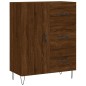 vidaXL Aparador de madera de ingeniería marrón roble 69,5x34x90 cm