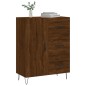 vidaXL Aparador de madera de ingeniería marrón roble 69,5x34x90 cm