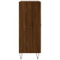 vidaXL Aparador de madera de ingeniería marrón roble 69,5x34x90 cm