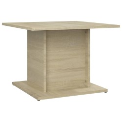 vidaXL Mesa de centro madera ingeniería roble Sonoma 55,5x55,5x40 cm