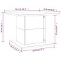 vidaXL Mesa de centro madera ingeniería roble Sonoma 55,5x55,5x40 cm vidaXL Mesa de centro madera ingeniería roble Sonoma 55,5x55,5x40 cm