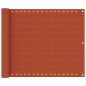 vidaXL Toldo para balcón HDPE naranja 75x400 cm vidaXL Toldo para balcón HDPE naranja 75x400 cm