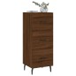 vidaXL Aparador madera de ingeniería marrón roble 34,5x34x90 cm vidaXL Aparador madera de ingeniería marrón roble 34,5x34x90 cm