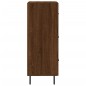 vidaXL Aparador madera de ingeniería marrón roble 34,5x34x90 cm vidaXL Aparador madera de ingeniería marrón roble 34,5x34x90 cm