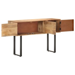 vidaXL Aparador de madera maciza de mango 116x35x75 cm