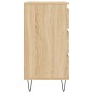 vidaXL Aparador de madera contrachapada roble Sonoma 60x35x70 cm
