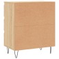 vidaXL Aparador de madera contrachapada roble Sonoma 60x35x70 cm