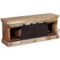 vidaXL Mueble para la televisión de madera maciza mango 110x30x45 cm vidaXL Mueble para la televisión de madera maciza mango 110x30x45 cm