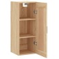 vidaXL Armario de pared madera ingeniería roble Sonoma 34,5x34x90 cm vidaXL Armario de pared madera ingeniería roble Sonoma 34,5x34x90 cm