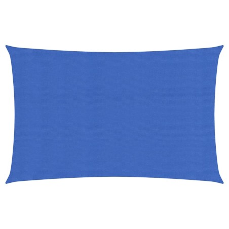 vidaXL Toldo de vela HDPE azul 160 g/m² 2x5 m