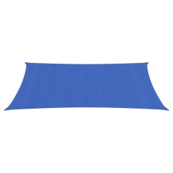 vidaXL Toldo de vela HDPE azul 160 g/m² 2x5 m