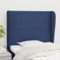vidaXL Cabecero con orejas de tela azul 93x23x118/128 cm vidaXL Cabecero con orejas de tela azul 93x23x118/128 cm