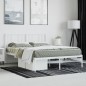 vidaXL Estructura de cama con cabecero metal blanca 160x200 cm vidaXL Estructura de cama con cabecero metal blanca 160x200 cm