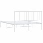 vidaXL Estructura de cama con cabecero metal blanca 160x200 cm vidaXL Estructura de cama con cabecero metal blanca 160x200 cm
