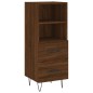 vidaXL Aparador madera de ingeniería marrón roble 34,5x34x90 cm vidaXL Aparador madera de ingeniería marrón roble 34,5x34x90 cm